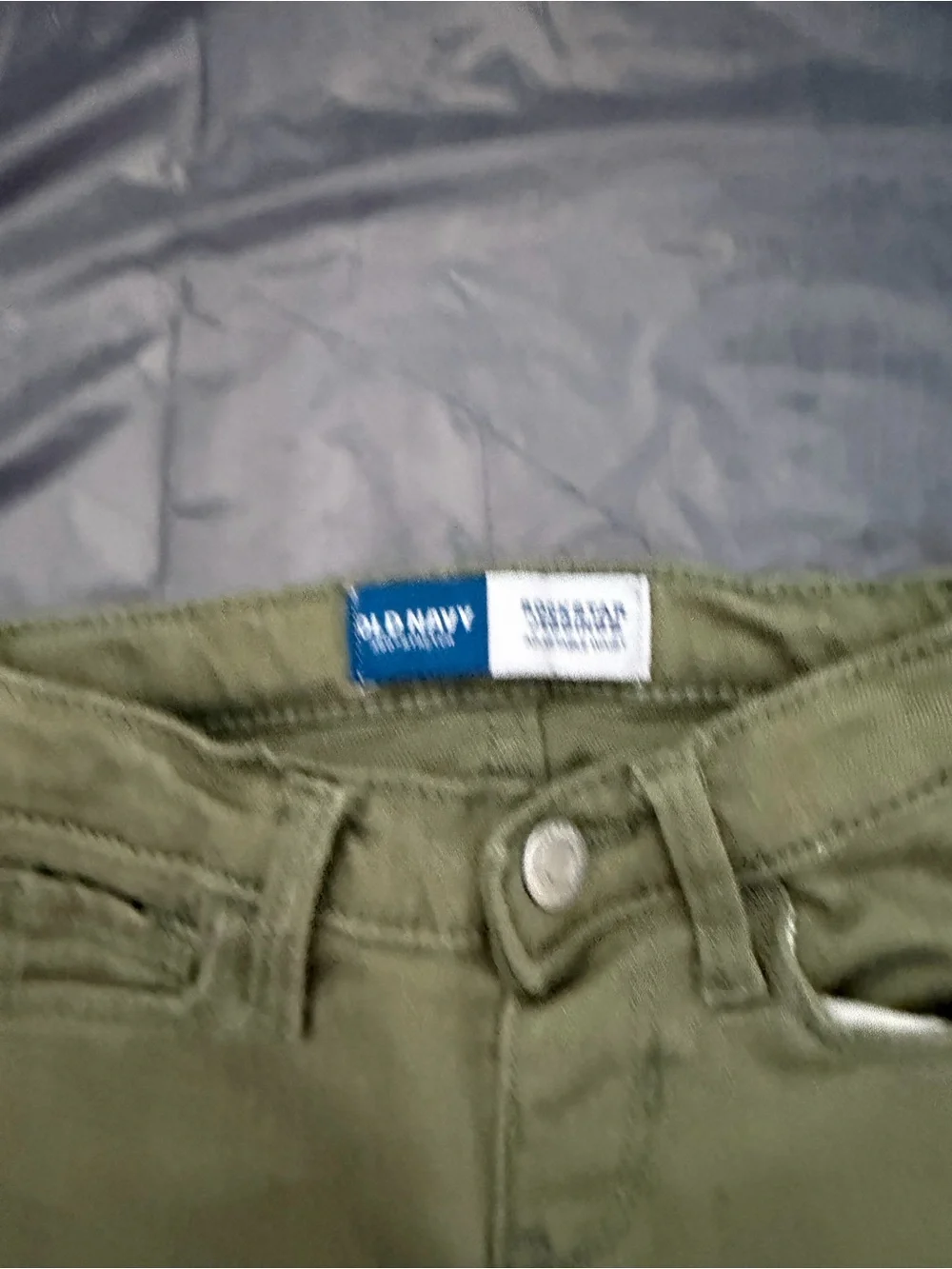 Old Navy Olive Green Girls Stretch Skinny Jeans